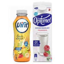 Optimel drinkyoghurt, Vifit drinkyoghurt of Goedemorgen!